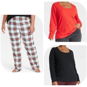 2X Womens 3 Piece Pajama Bundle